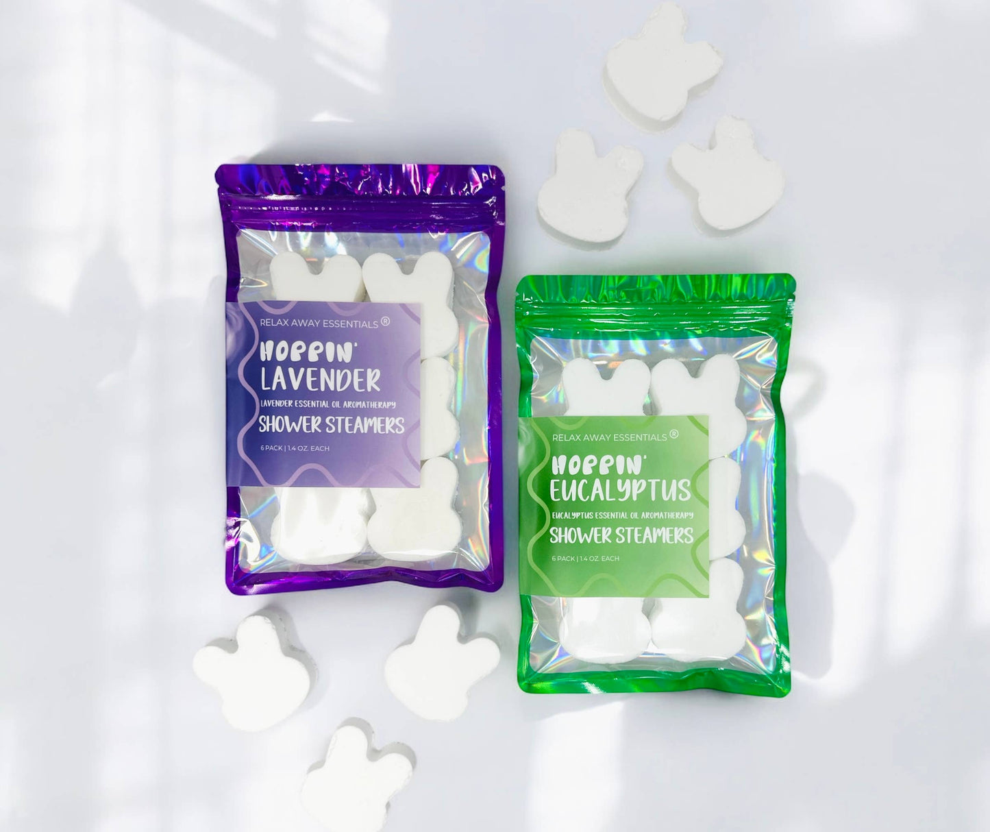 Bunny Shower Steamers 6 Pack - Easter Shower Steamers: Lavender