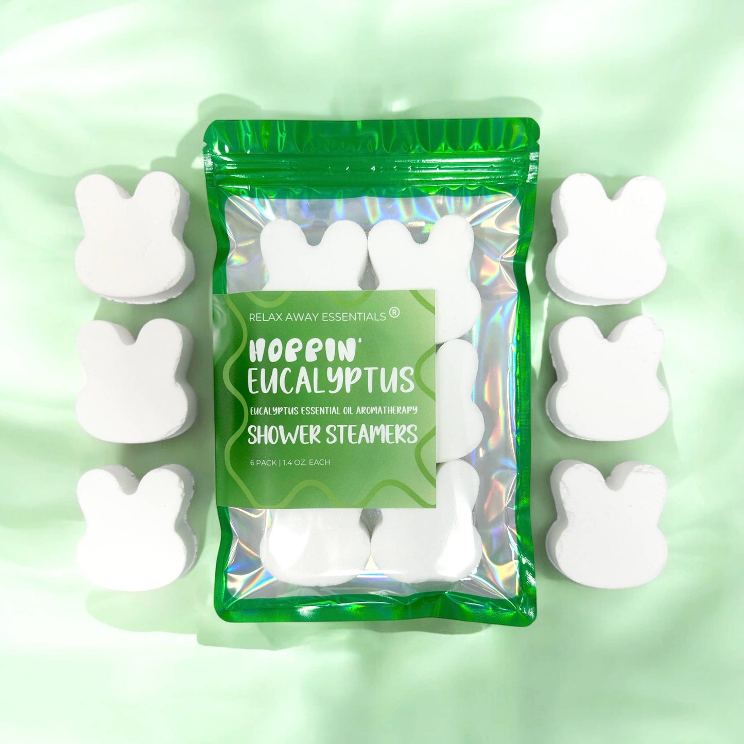 Bunny Shower Steamers 6 Pack - Easter Shower Steamers: Lavender