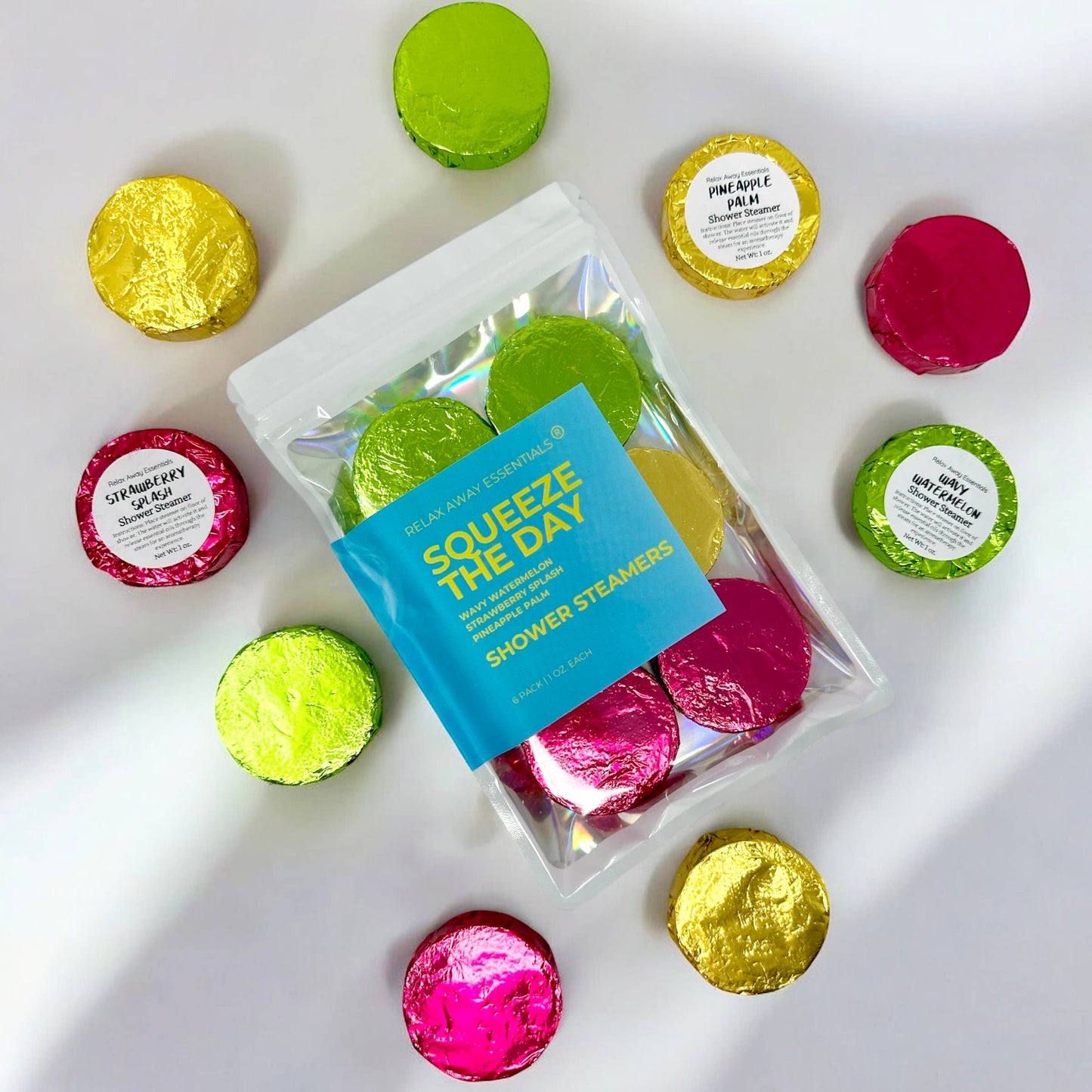 Squeeze the Day Shower Steamers 6 Pack - Made in USA