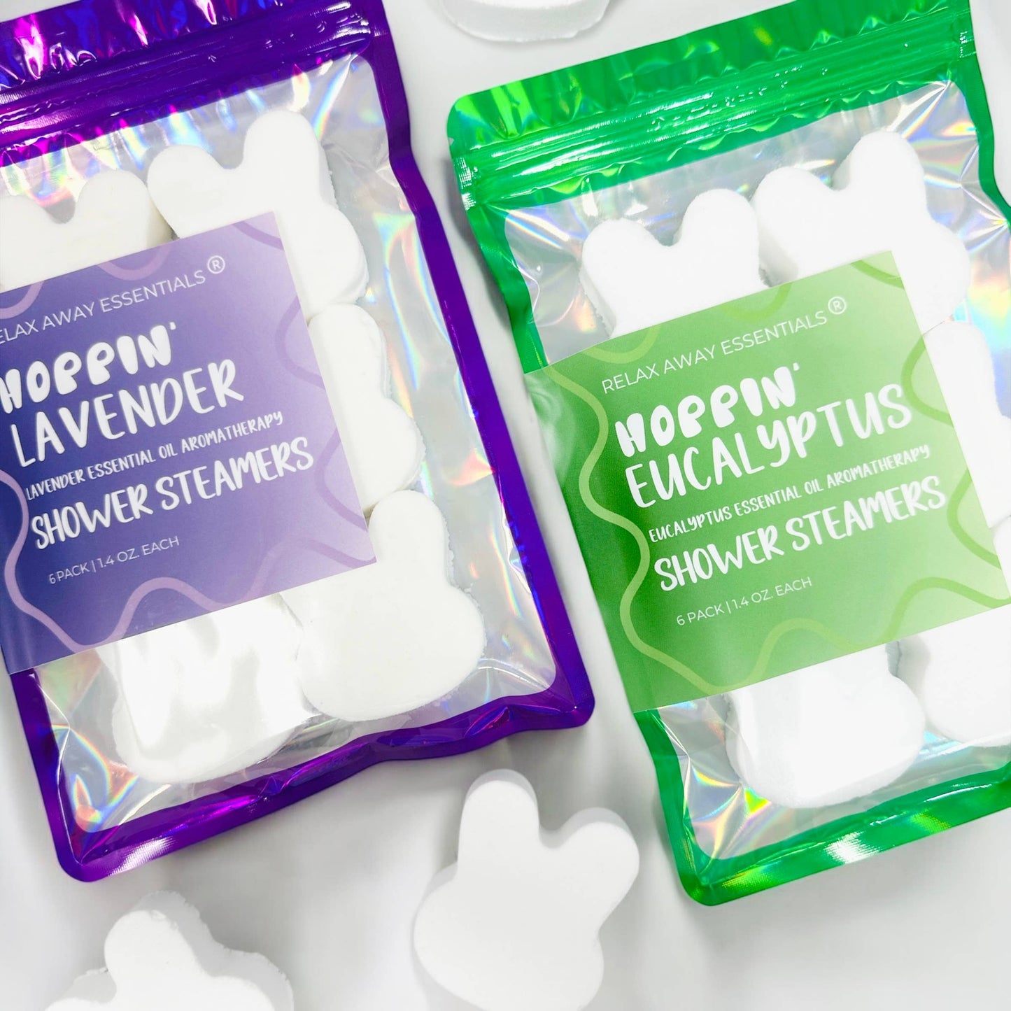 Bunny Shower Steamers 6 Pack - Easter Shower Steamers: Lavender
