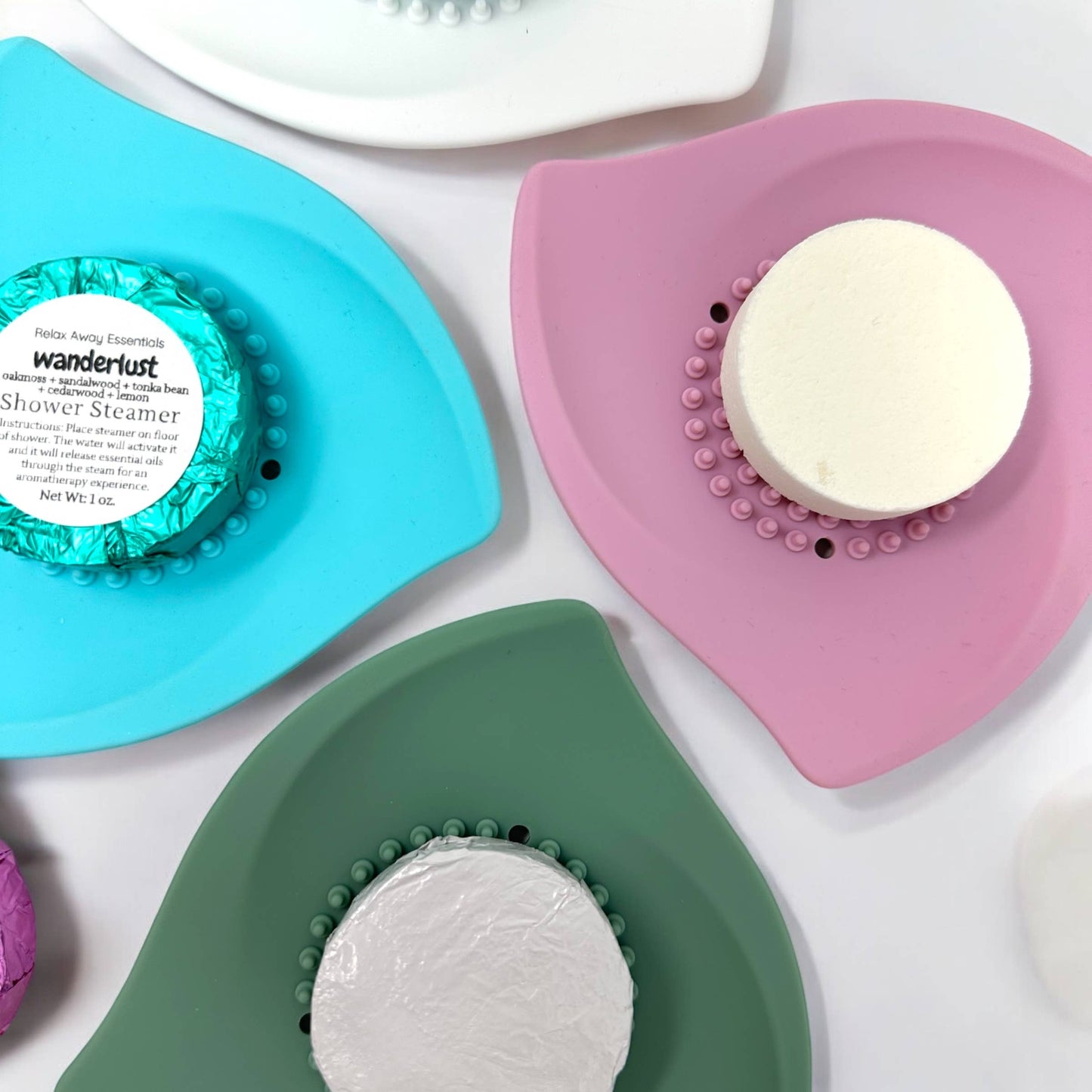 Shower Steamer Tray - Silicone : Lilac purple