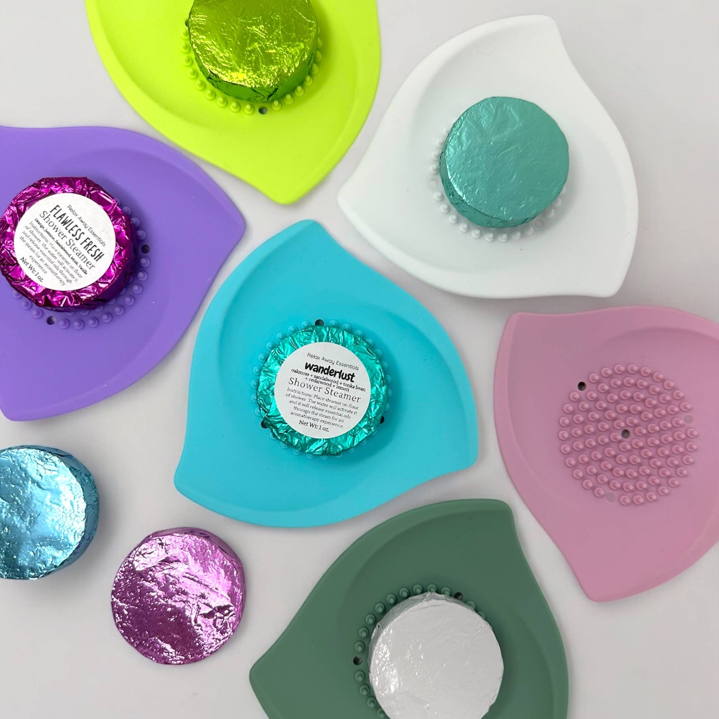 Shower Steamer Tray - Silicone : Lilac purple
