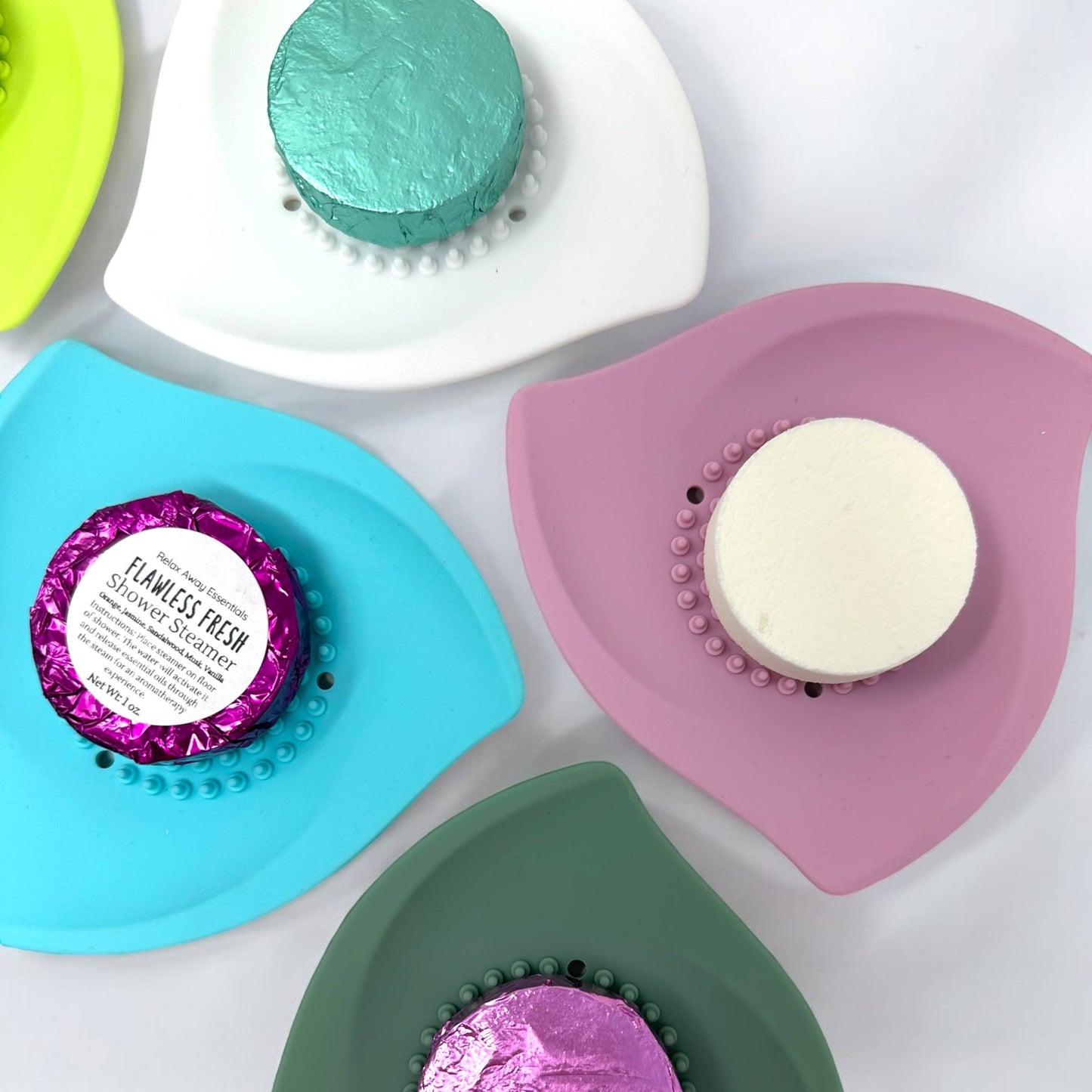 Shower Steamer Tray - Silicone : Lilac purple