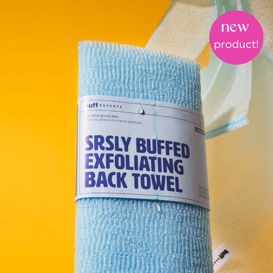 SRSLY Buffed Exfoliating Back Towel - Treats Back Acne